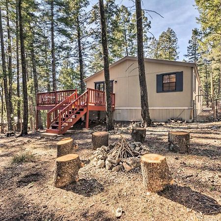 Relaxing Lincoln Forest Retreat With Wraparound Deck Cloudcroft Eksteriør billede