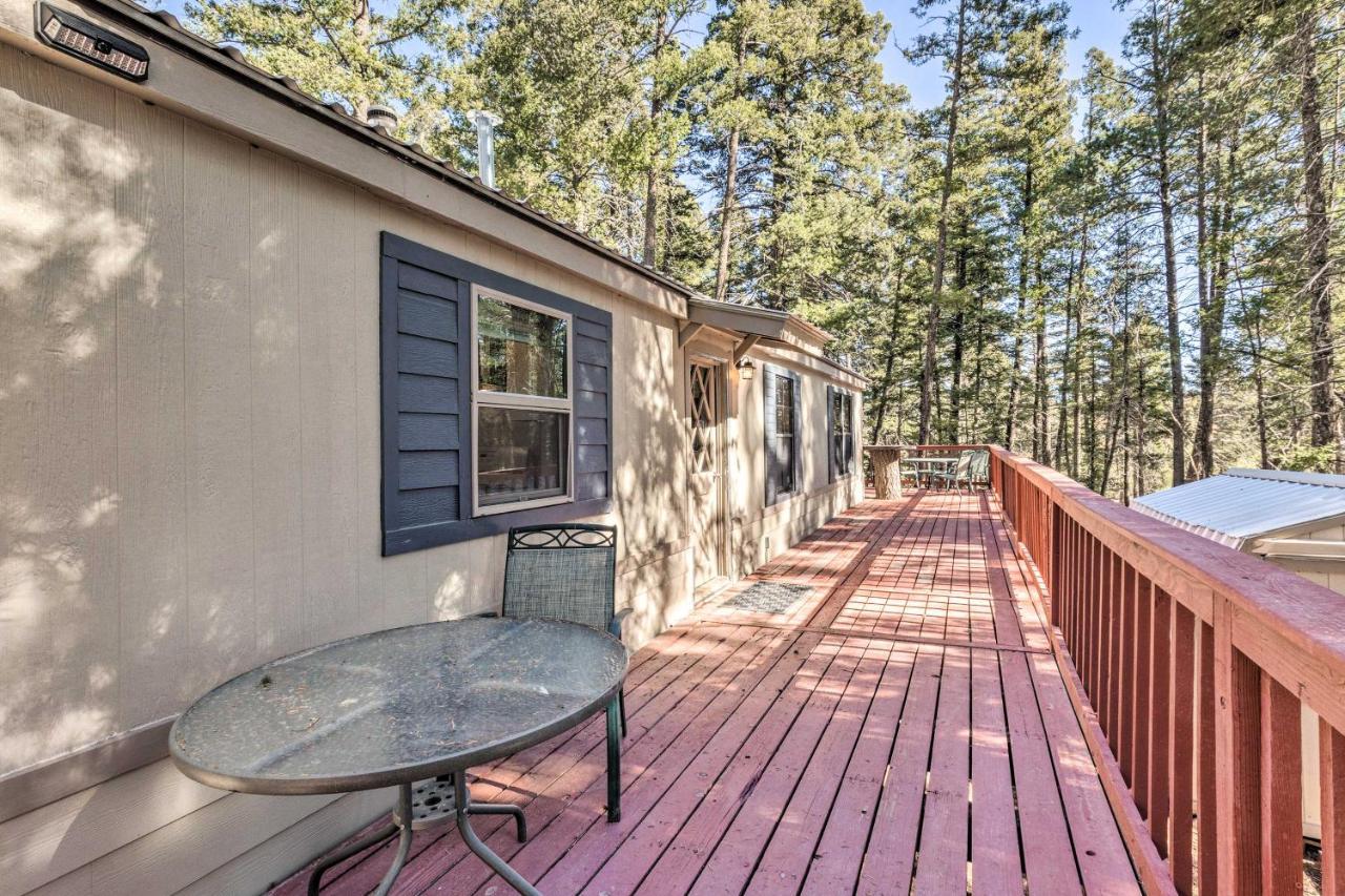 Relaxing Lincoln Forest Retreat With Wraparound Deck Cloudcroft Eksteriør billede